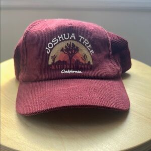Red Corduroy Joshua Tree Cap